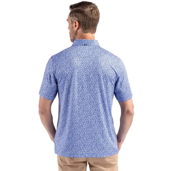 Cutter & Buck Pike Recycled Flora Print Mens Polo