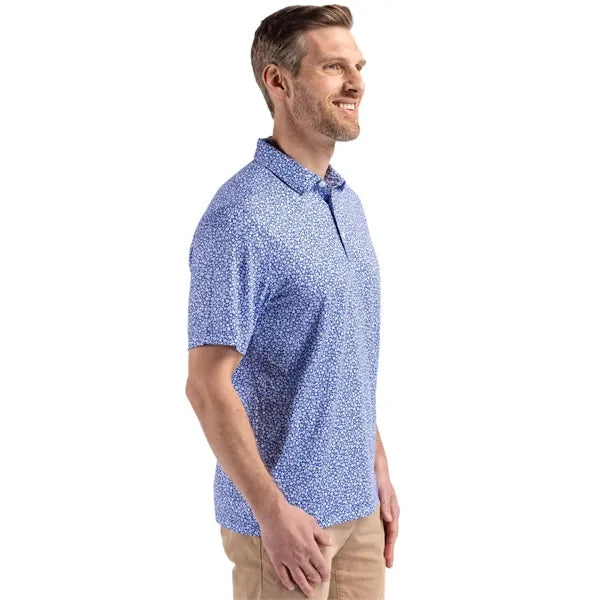 Cutter & Buck Pike Recycled Flora Print Mens Polo