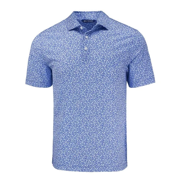 Cutter & Buck Pike Recycled Flora Print Mens Polo