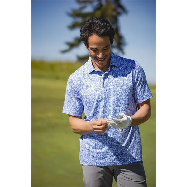 Cutter & Buck Pike Recycled Flora Print Mens Polo