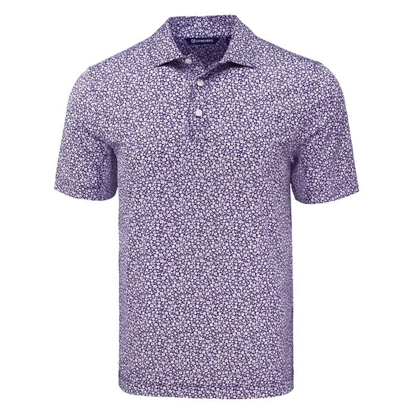 Cutter & Buck Pike Recycled Flora Print Mens Polo