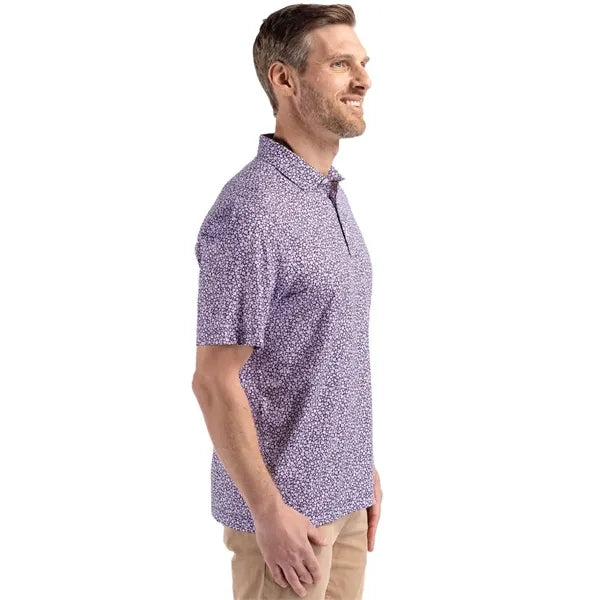 Cutter & Buck Pike Recycled Flora Print Mens Polo