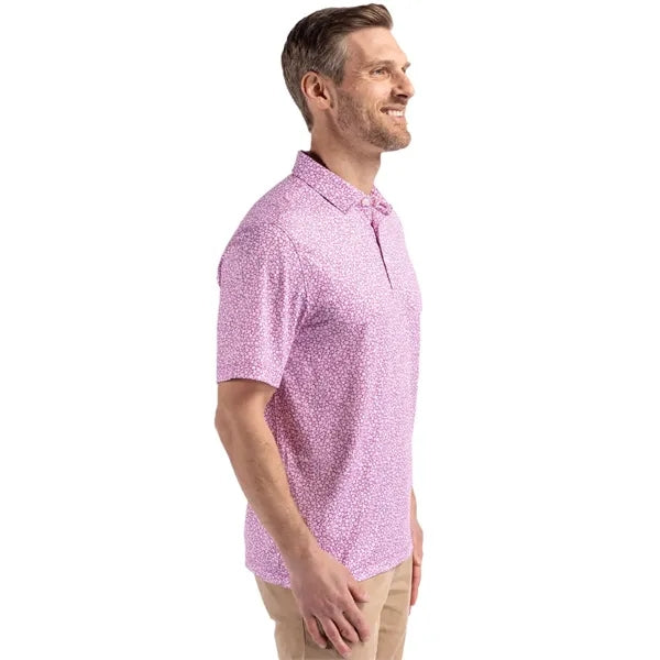 Cutter & Buck Pike Recycled Flora Print Mens Polo