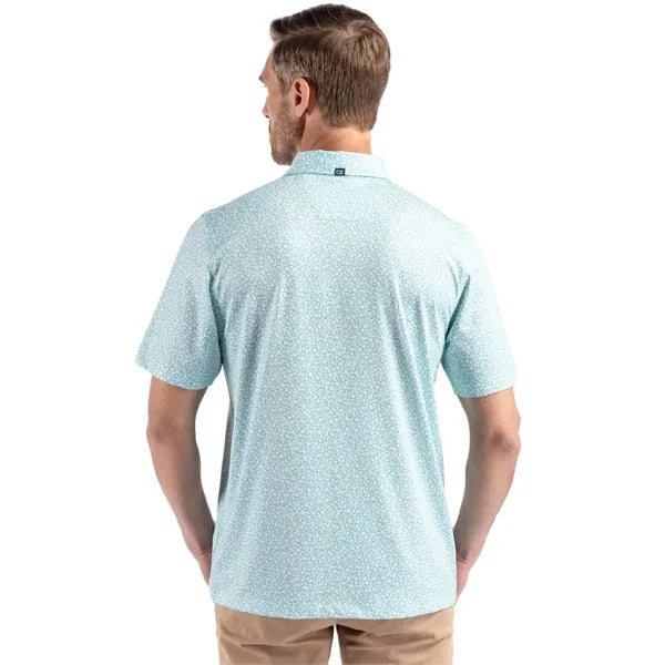 Cutter & Buck Pike Recycled Flora Print Mens Polo