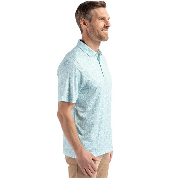 Cutter & Buck Pike Recycled Flora Print Mens Polo