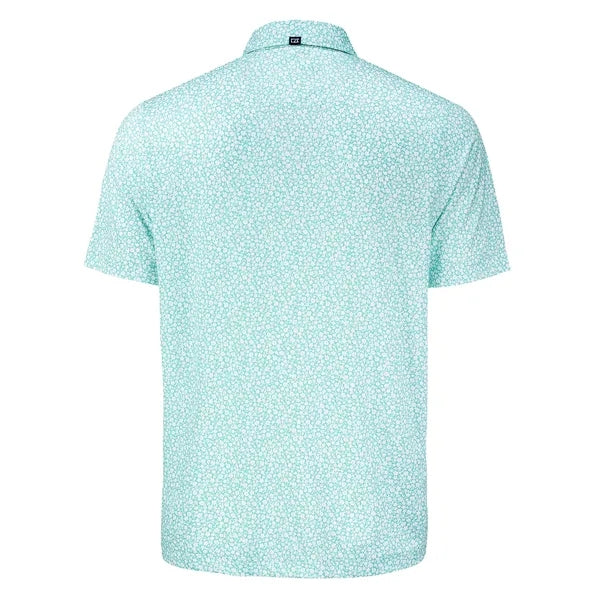 Cutter & Buck Pike Recycled Flora Print Mens Polo