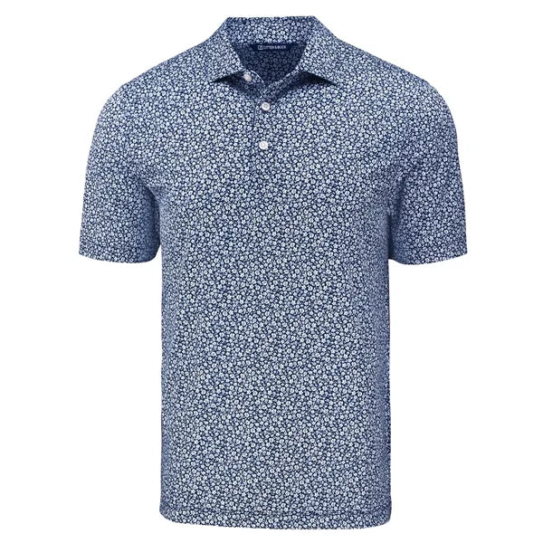 Cutter & Buck Pike Recycled Flora Print Mens Polo