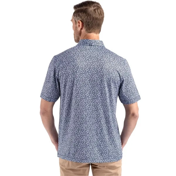 Cutter & Buck Pike Recycled Flora Print Mens Polo