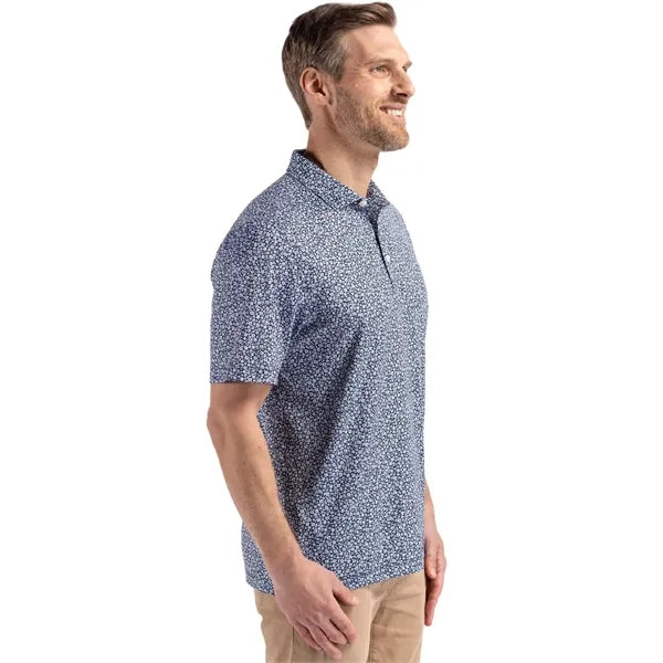 Cutter & Buck Pike Recycled Flora Print Mens Polo