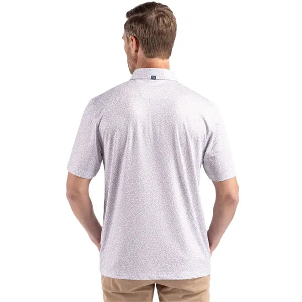 Cutter & Buck Pike Recycled Flora Print Mens Polo