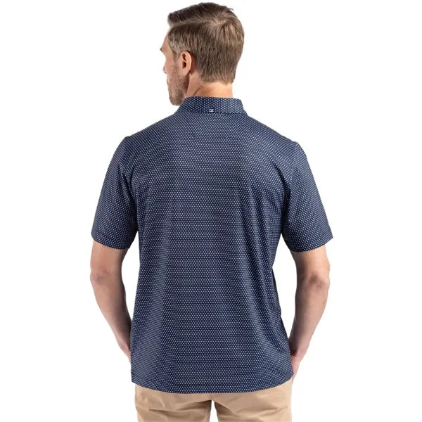 Cutter & Buck Pike Recycled Shadow Check Print Mens Big &...