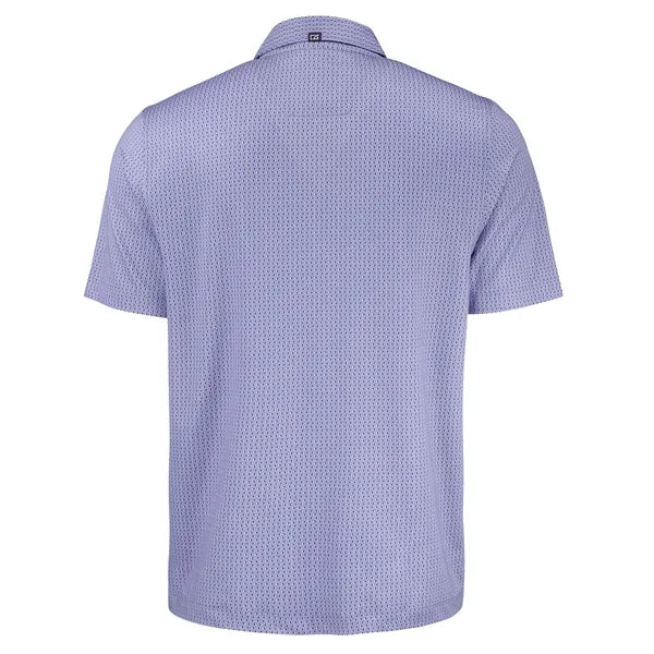 Cutter & Buck Pike Recycled Shadow Check Print Mens Polo