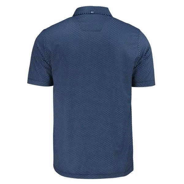 Cutter & Buck Pike Recycled Shadow Check Print Mens Polo