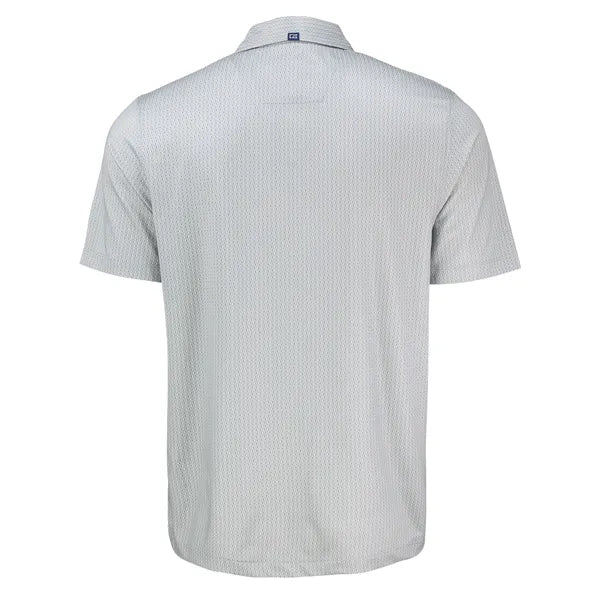 Cutter & Buck Pike Recycled Shadow Check Print Mens Polo