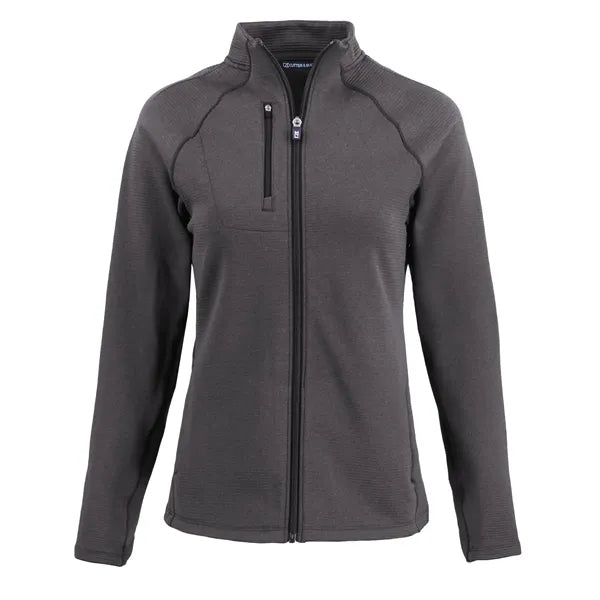 Cutter & Buck Peshastin Recycled GridFleece Womens Full Z...