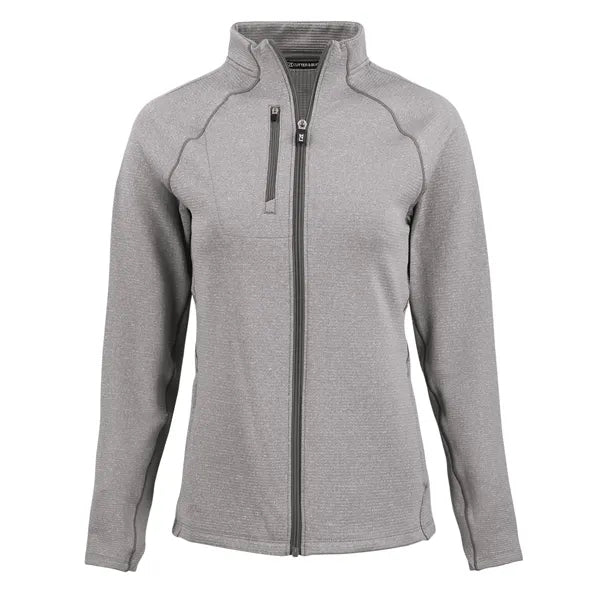 Cutter & Buck Peshastin Recycled GridFleece Womens Full Z...