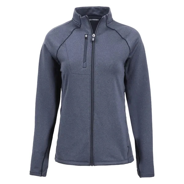 Cutter & Buck Peshastin Recycled GridFleece Womens Full Z...