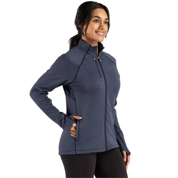 Cutter & Buck Peshastin Recycled GridFleece Womens Full Z...