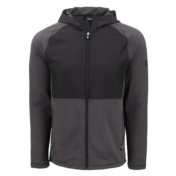 Cutter & Buck Peshastin Recycled GridFleece Mens Hybrid F...