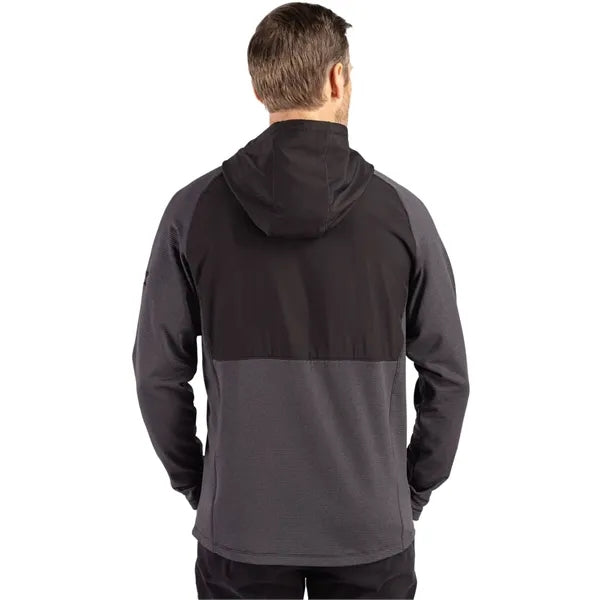 Cutter & Buck Peshastin Recycled GridFleece Mens Hybrid F...