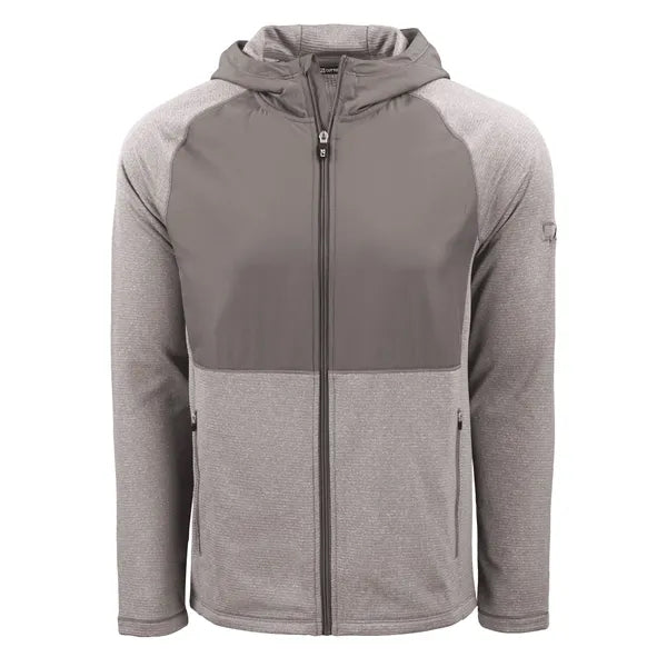 Cutter & Buck Peshastin Recycled GridFleece Mens Hybrid F...