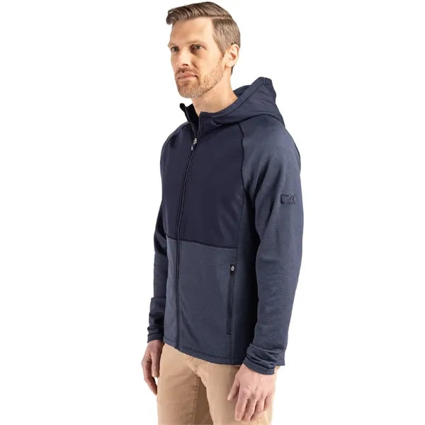 Cutter & Buck Peshastin Recycled GridFleece Mens Hybrid F...