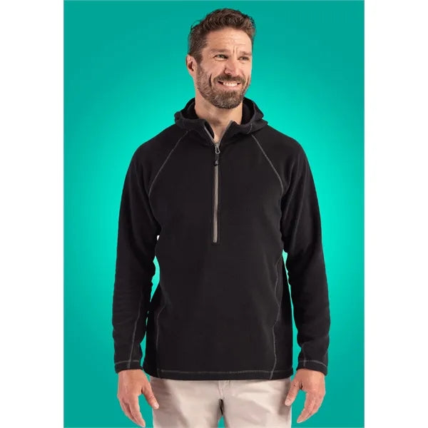 Clique Powder Recycled Fleece Mens Half Zip Sweatshirt