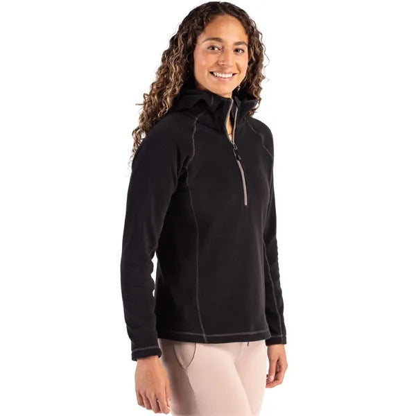 Clique Powder Recycled Fleece Womens Half Zip Sweatshirt