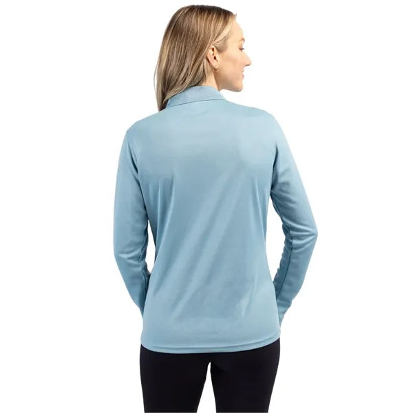Clique Spin Eco Performance Pique Long Sleeve Womens Polo