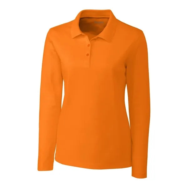 Clique Spin Eco Performance Pique Long Sleeve Womens Polo