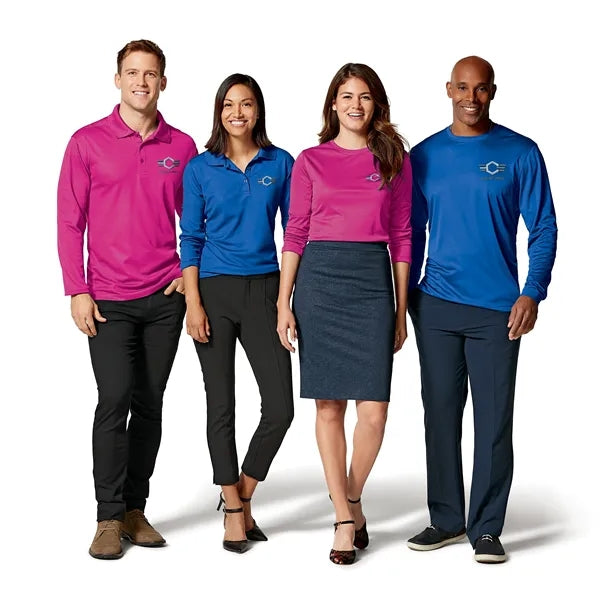 Clique Spin Eco Performance Pique Long Sleeve Womens Polo