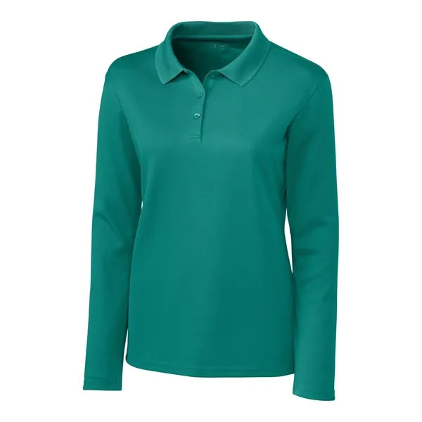 Clique Spin Eco Performance Pique Long Sleeve Womens Polo