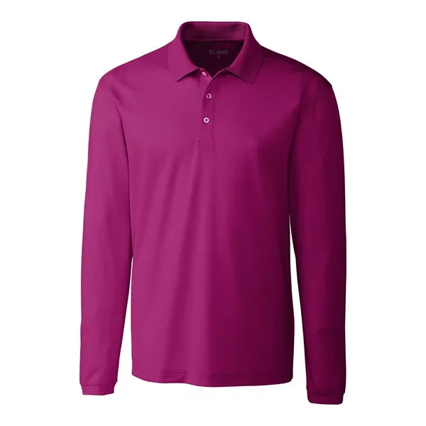 Clique Spin Eco Performance Pique Long Sleeve Mens Polo