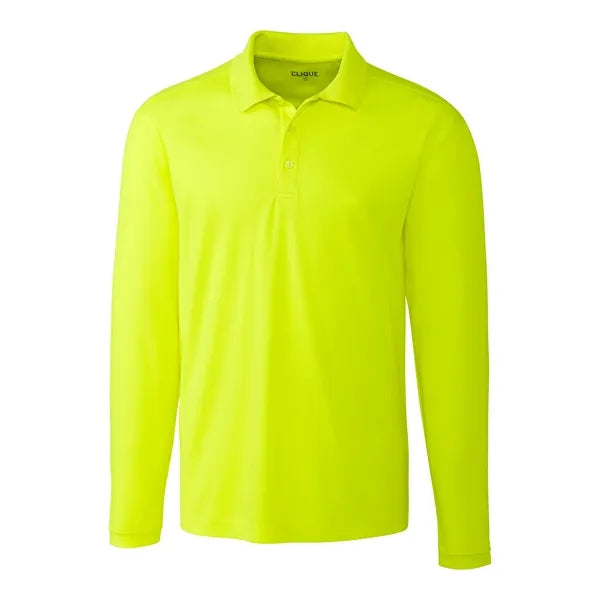 Clique Spin Eco Performance Pique Long Sleeve Mens Polo