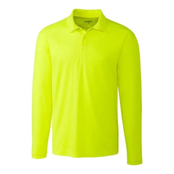 Clique Spin Eco Performance Pique Long Sleeve Mens Polo