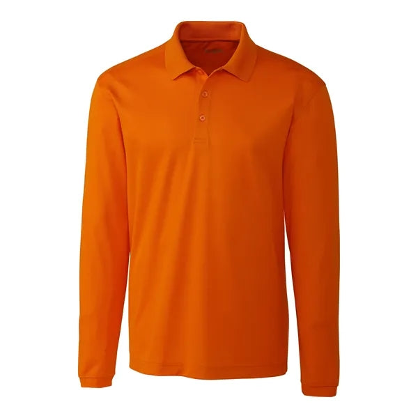 Clique Spin Eco Performance Pique Long Sleeve Mens Polo
