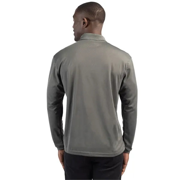 Clique Spin Eco Performance Pique Long Sleeve Mens Polo