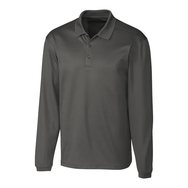 Clique Spin Eco Performance Pique Long Sleeve Mens Polo