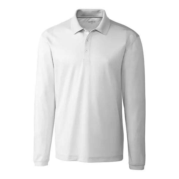Clique Spin Eco Performance Pique Long Sleeve Mens Polo