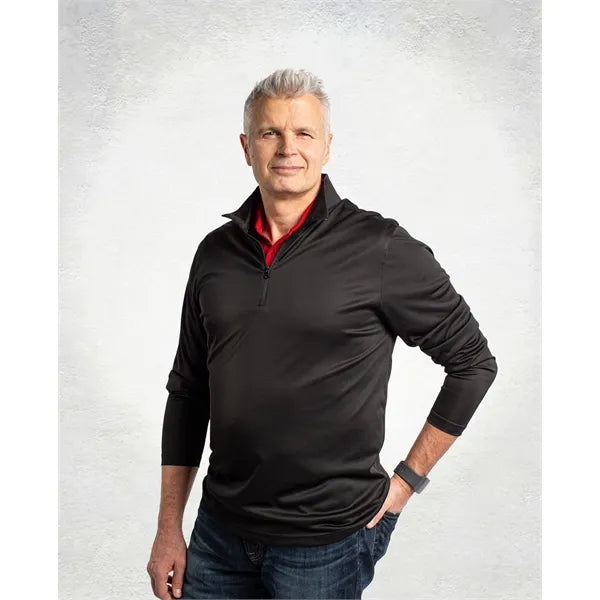 Clique Spin Solution-dyed Performance Interlock Mens Half...