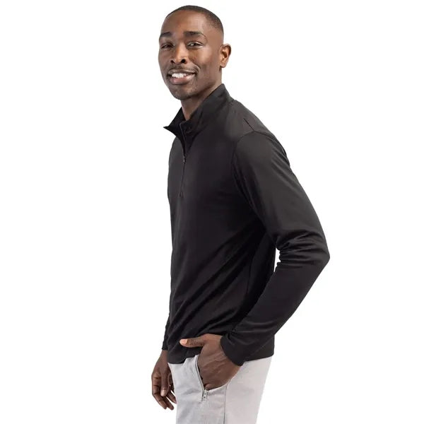 Clique Spin Solution-dyed Performance Interlock Mens Half...