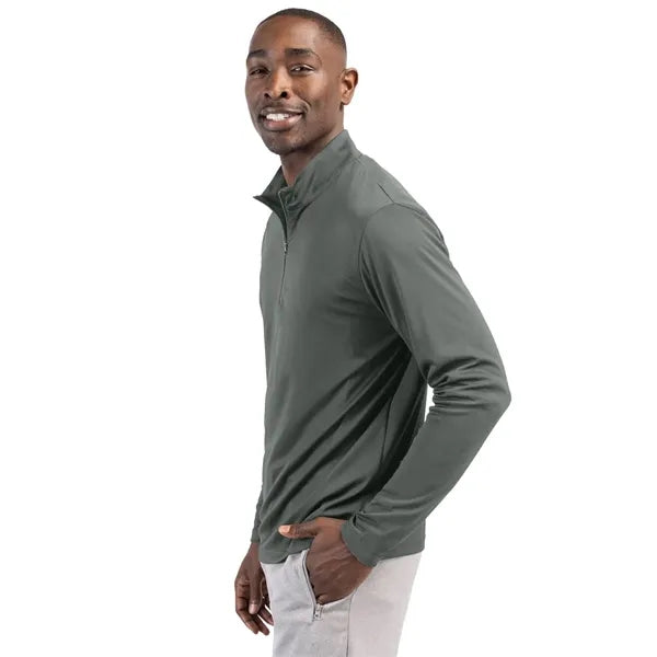 Clique Spin Solution-dyed Performance Interlock Mens Half...