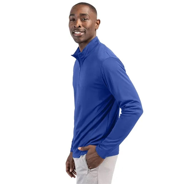 Clique Spin Solution-dyed Performance Interlock Mens Half...