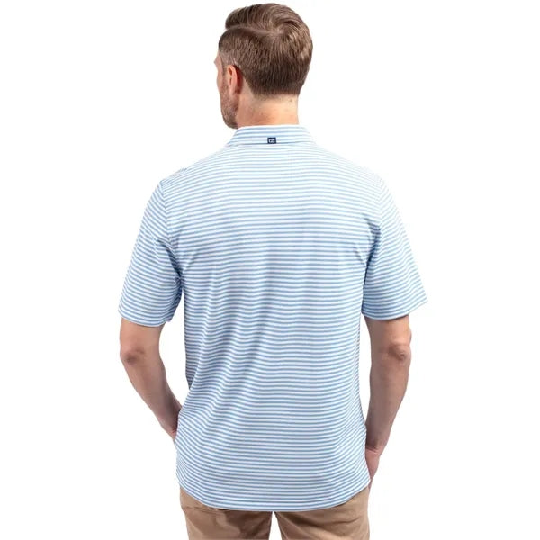 Cutter & Buck Virtue Recycled Stripe Featherlight Pique M...