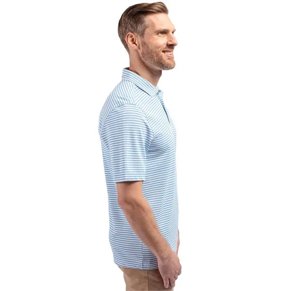 Cutter & Buck Virtue Recycled Stripe Featherlight Pique M...