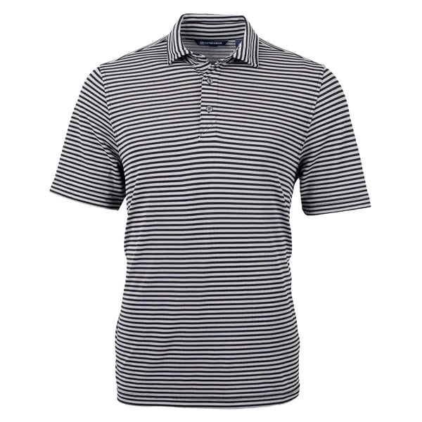 Cutter & Buck Virtue Recycled Stripe Featherlight Pique M...