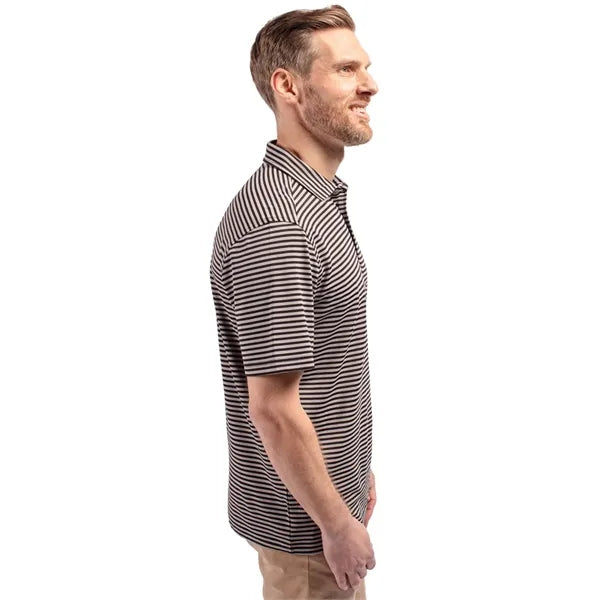 Cutter & Buck Virtue Recycled Stripe Featherlight Pique M...