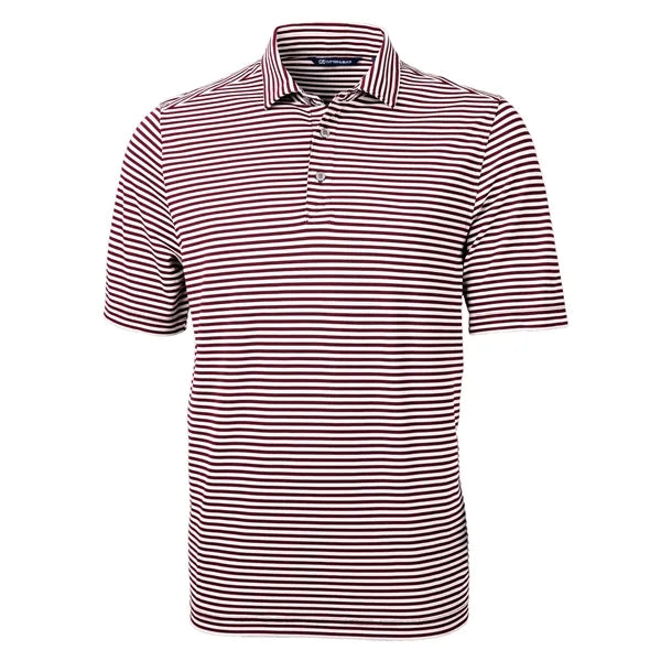 Cutter & Buck Virtue Recycled Stripe Featherlight Pique M...