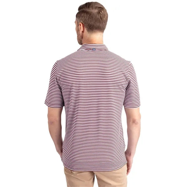 Cutter & Buck Virtue Recycled Stripe Featherlight Pique M...