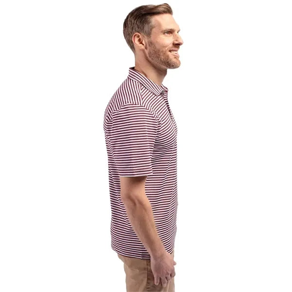 Cutter & Buck Virtue Recycled Stripe Featherlight Pique M...